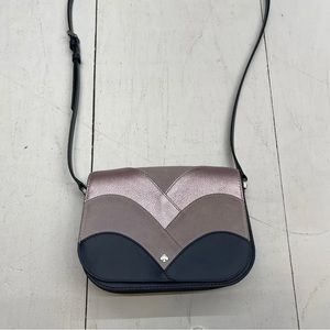 Kate Spade New York Nadine Patchwork Medium Flap Shoulder Bag Petrol Blue Multi.